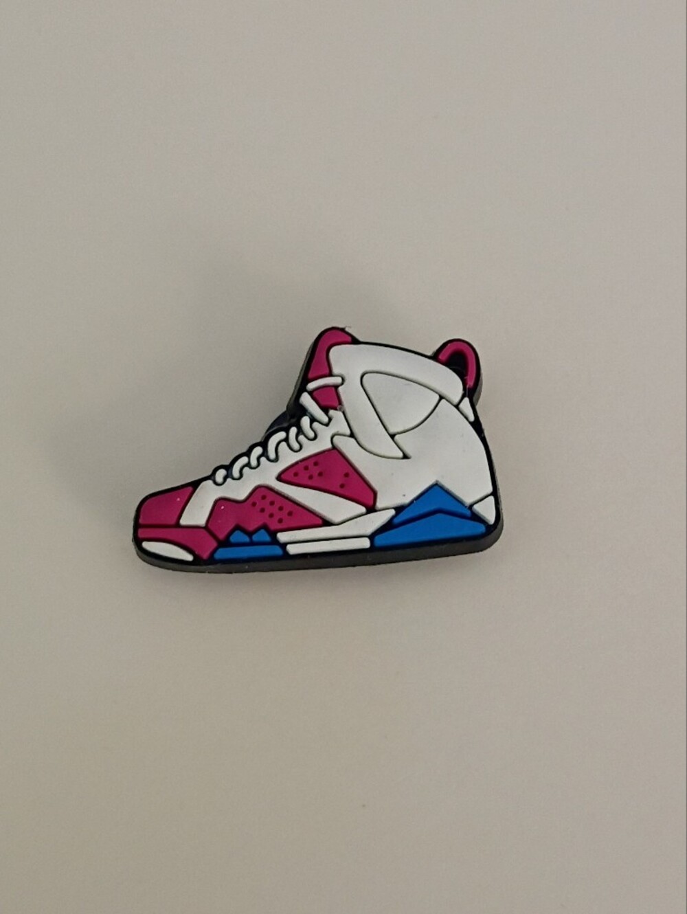 10 for $10 Jibbitz Croc Charm - Air Jordan White Pink Blue Basketball Sneakers